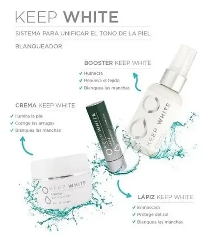 Crema Keep White Blanqueadora De Manchas X 50 Grs Icono