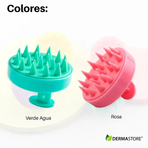 Cepillo Cuero Cabelludo Previene La Caída Cabello Masajeador Color Verde