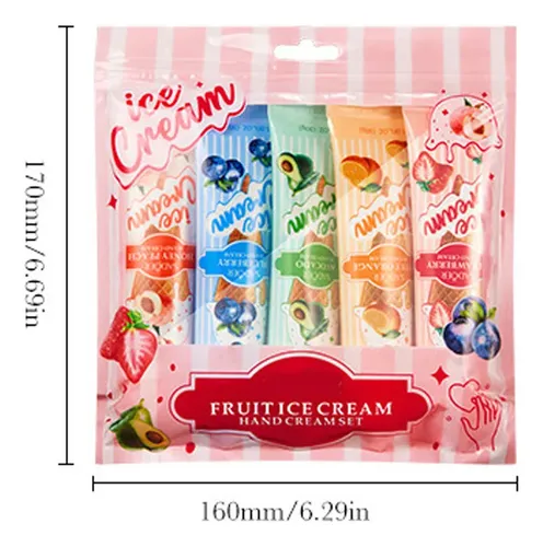 Crema De Manos Con Helado De Frutas Nutritiva E Hidratante P
