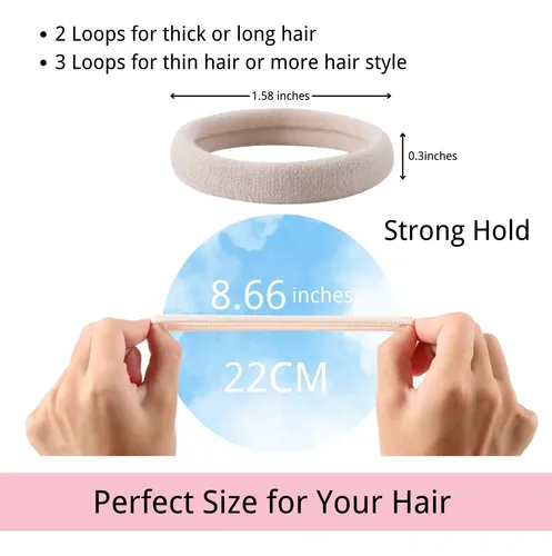 Cintas Para El Cabello Luseren Soft Hair, 120 Unidades, Para