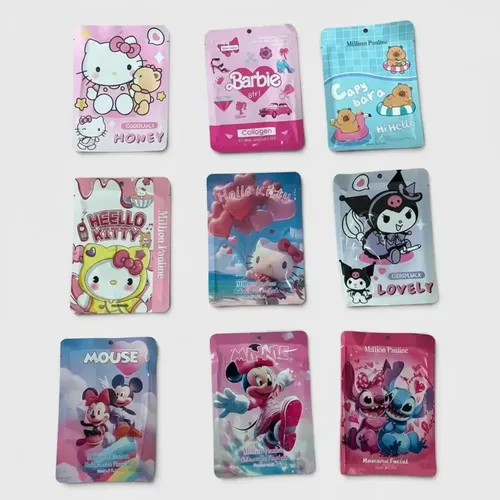 Pack X10 Mascarillas Faciales Spa De Nenas Todo Tipo De Piel