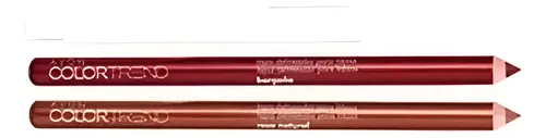 Delineador Labios Borgoña Rosa Natural Avon C. Trend Setx2