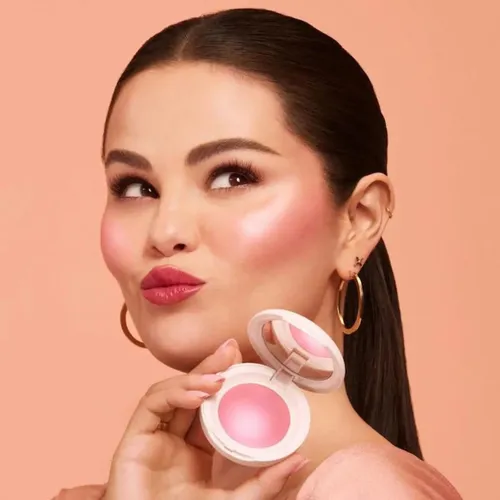 Rubor Polvo Rare Beauty Soft Pinch Luminous Tono Happy Luminoso