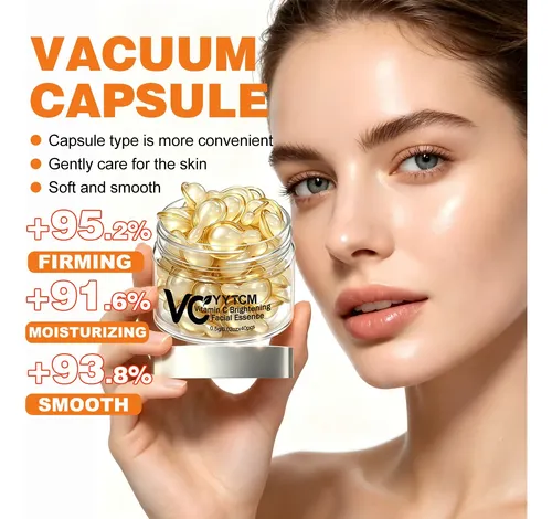 Yytcm Sérum Facial Vitamina C 0.5g X 40 Cápsulas Todo Tipo De Piel Día/noche