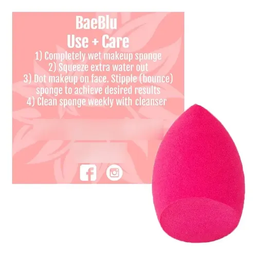 Esponja De Belleza Baeblu Sin Látex Y Vegana Hipoalergénica