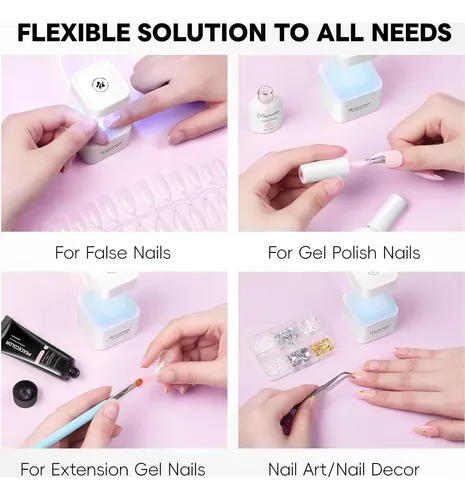Lámpara Uv/led Mini Para Uñas En Gel Peacecolor