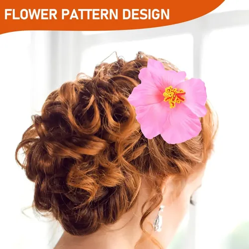Set De Pasadores Flor Hawaiana 9 Piezas Pinza De Pelo Mm