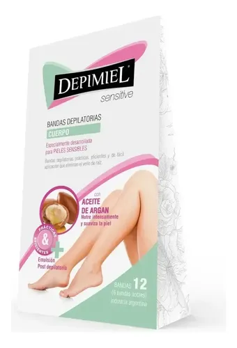 Depimiel Bandas Depilatorias Cuerpo Sensitive 1 Caja X 12 Un