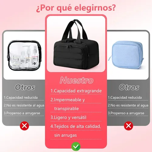 Neceser Organizador De Maquillaje Gran Capacidad