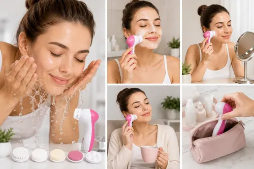 Cepillo Facial 5 En 1 Masajeador Limpiador