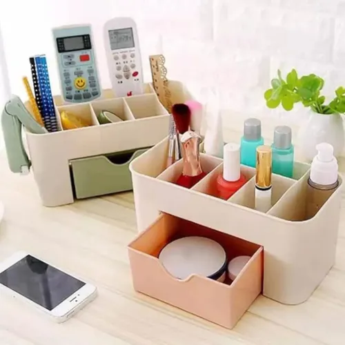 Organizador De Maquillaje Manicura Escritorio Mesa Plástico