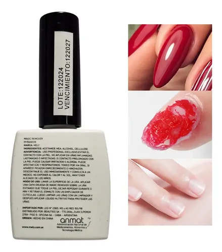 Removedor Magico 12ml Remueve Semipermenente Mely Anmat