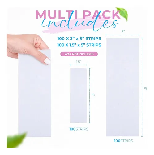 Bandas De Cera No Tejidas Para El Cuerpo Y La Cara Paquete D