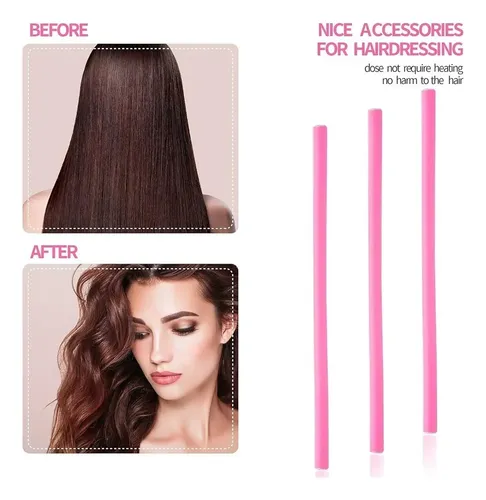 30 Rulos De Pelo Con Peine Varillas Flexi Set De Rizadores