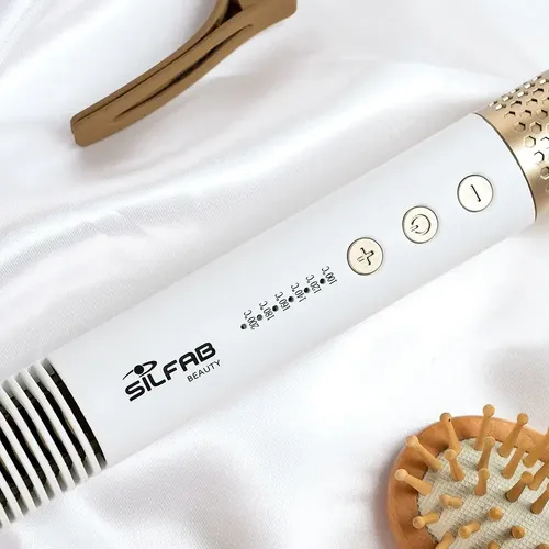Planchita De Pelo Peine Antifrizz Silfab By-623 Garantia