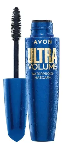 Mascara Waterproof A Prueba De Agua Ultra Volume Avon Color Blackest Black