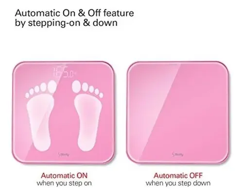 Báscula Inteligente Visiontechshop S Body Rosa Rosa – 1 Escala.