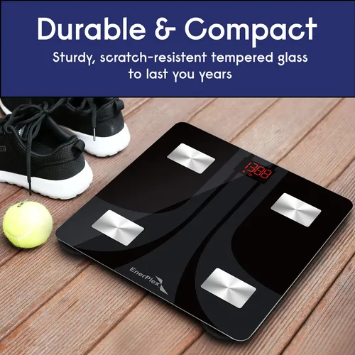 Báscula De Grasa Corporal Bluetooth Enerplex Fit 2020 Con Ap