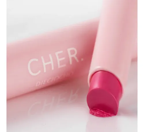 Labial Cher Dieciocho Rosy Brown Brillante Stick To The Gloss