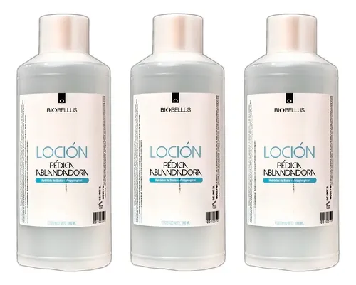 3 Loción Pédica Ablandadora Biobellus 1000ml Fragancia Neutro Tipo de envase Botella