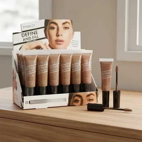 Delineador Gel Para Cejas Con Color Define And Fill Pink 21