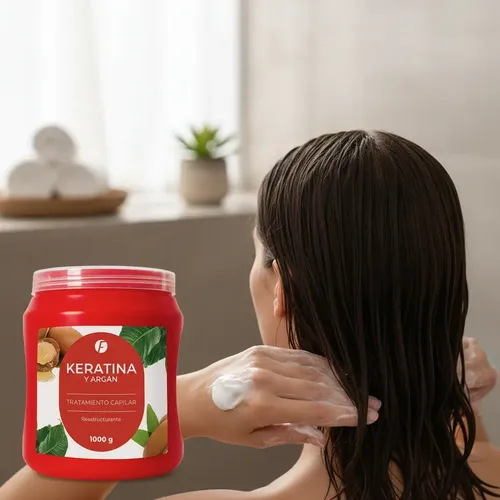 Baño De Crema Keratina Argan 1k