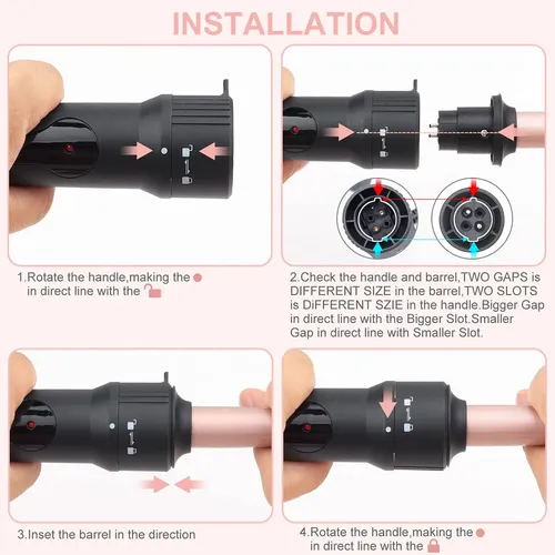 Emocci Pro Curling Iron 5 En 1 Cerámica Mujeres Calor Rápido