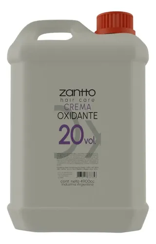 Crema Oxidante 20 Volumenes Zantto X 5 Litros Tono 20 vol