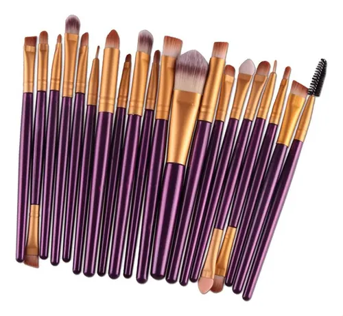 20 Unidades Pinceles De Maquillaje De Cosméticos Brocha De