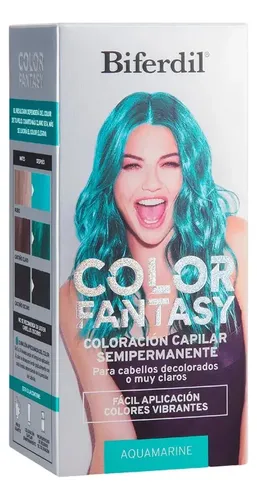 Coloracion Semipermanente Biferdil Color Fantasy Aquamarine