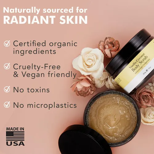 Exfoliante De Azúcar Beauty By Earth Orgánico De Vainilla Y