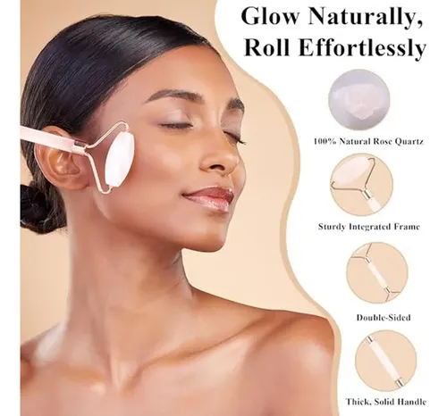 Rodillo De Jade Natural Para Rostro: Arrugas Envejecidas, Hi