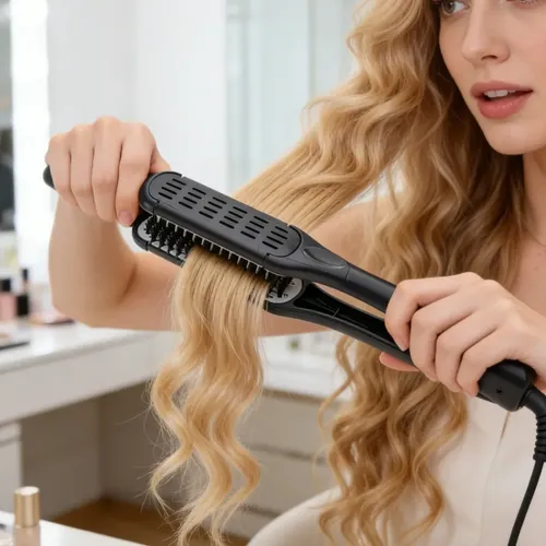 Cepillos Dobles Para Alisar El Cabello De Nylon