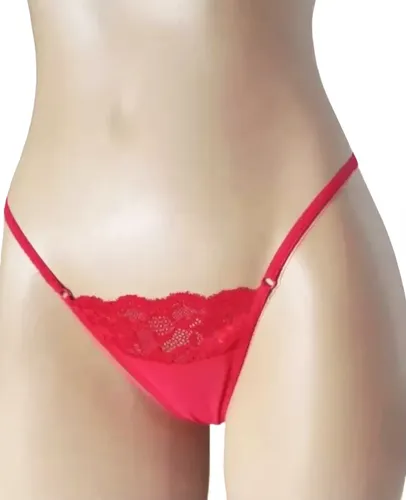 Colaless Tanga Hilo Dental De Tul Y Puntilla Mordisco