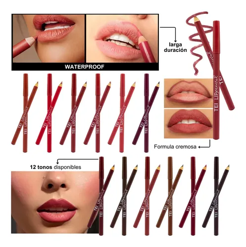 Lapiz Labial Waterproof Lip Pencil Tei