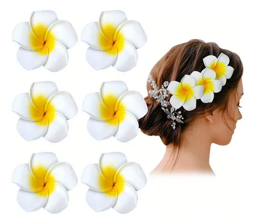 Set De 24 Broches Con Flores Hawaianas, Pinzas Para El Pelo