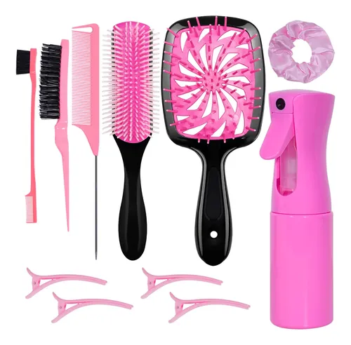 11 Pcs Hair Brush Set, Cepillo Para Desenredar El Cabello Y