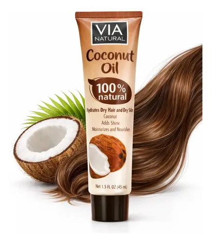 Via Natural Coconut Oil X1 Natural 45ml Hidratante Piel