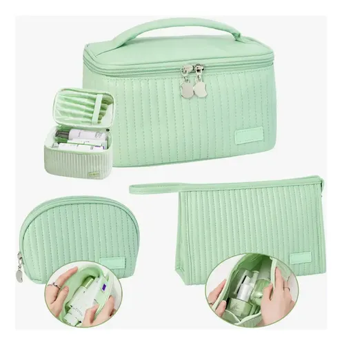 Cosmetiquera Neceser De Viaje 3pzs Estuches For Maquillaje