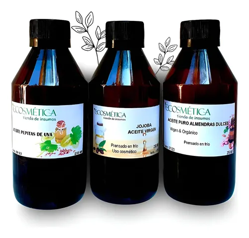 Aceites Vegetales Almendra Dulce+jojoba+pepita De Uva 250 Ml