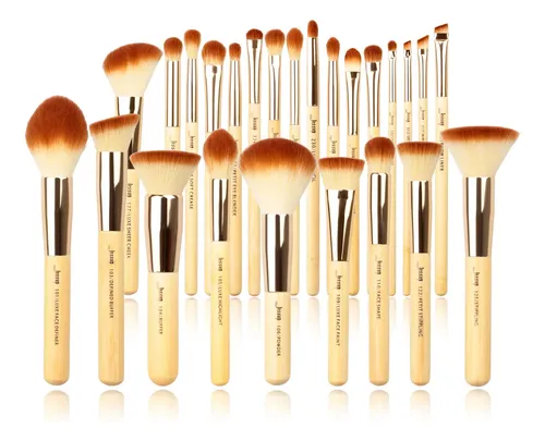 Set De Brochas De Maquillaje Jessup Professional Bamboo 25 P