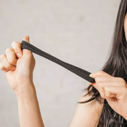 Cintas Para Cabello Grueso, Pesado O Rizado, Negras, 3 Unida