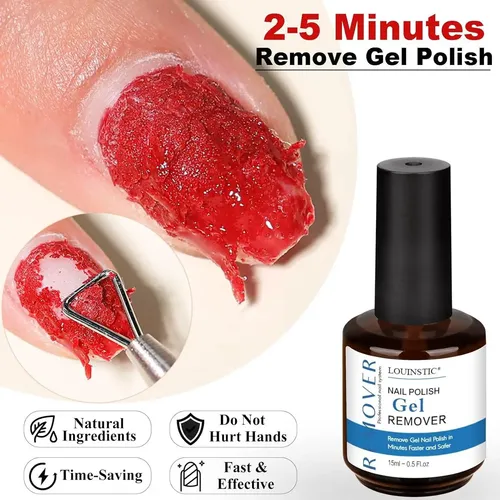 Kit De Remoción De Uñas En Gel Louinstic 3-en-1 Sin