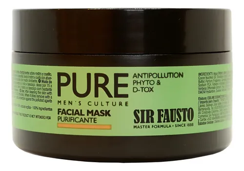 Sir Fausto Pure Máscara Facial Purificante Detox X 100ml