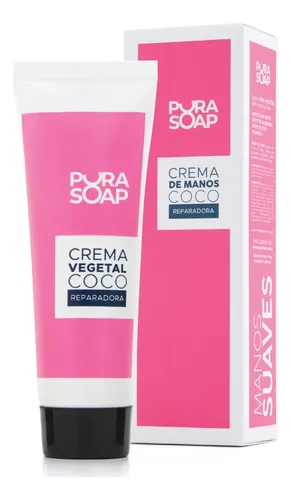 Crema Hidratante de Coco para Manos Secas, Agrietadas y de Rápida Absorción