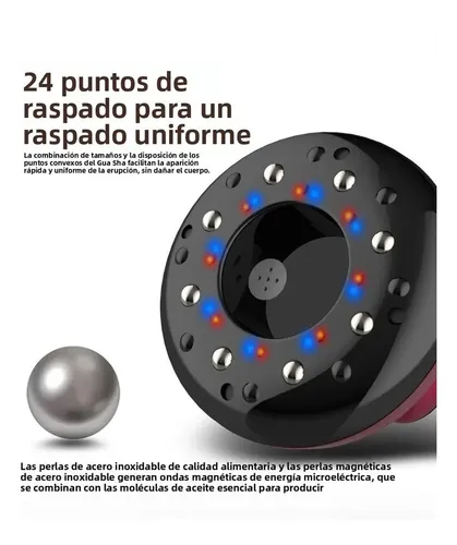 Masajeador De Succión Eléctrico Gua Sha Calor Recargable A