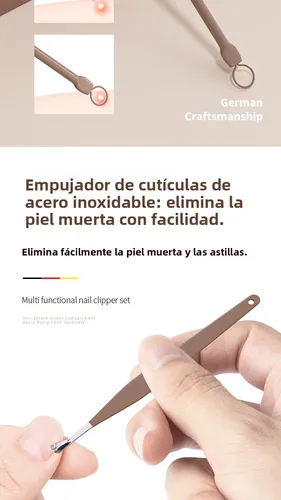 Juego De Cortaúñas Antisalpicaduras De 6 Piezas En Un Estuch