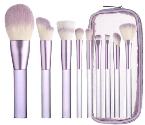 Qsj Set De 9 Pinceles De Maquillaje Pincel De Polvo Mzgj
