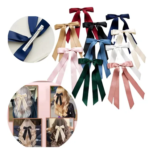 10 Piezas Horquilla De Lazo/accesorios Para El Pelo Conlazo Multicolored