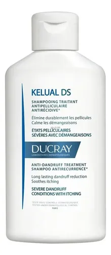 Shampoo Ducray Kelual DS Caspa severa persistente en botella X100ml